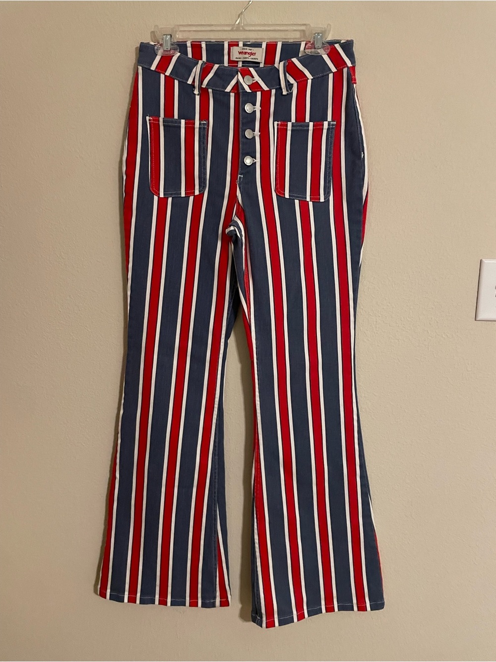 Wrangler Americana High Rise Fierce Stripes Jeans Size 6 - Picture 2 of 10
